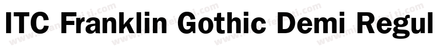 ITC Franklin Gothic Demi Regular字体转换